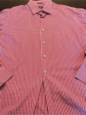 Paul Smith London Pink Gingham Dress Shirt